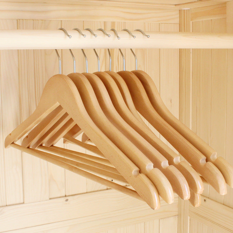 Solid wood coat hangers