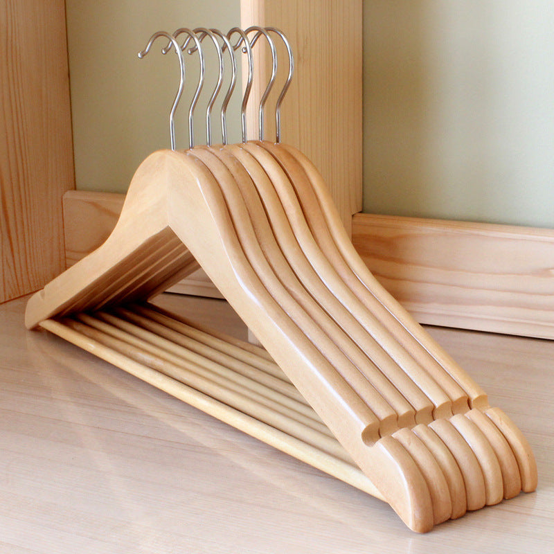 Solid wood coat hangers
