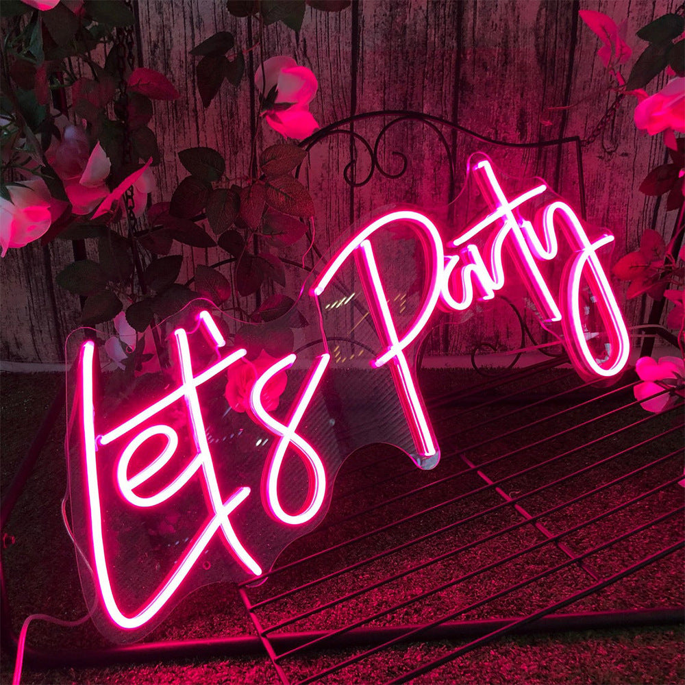 Let's Party Neon Sign