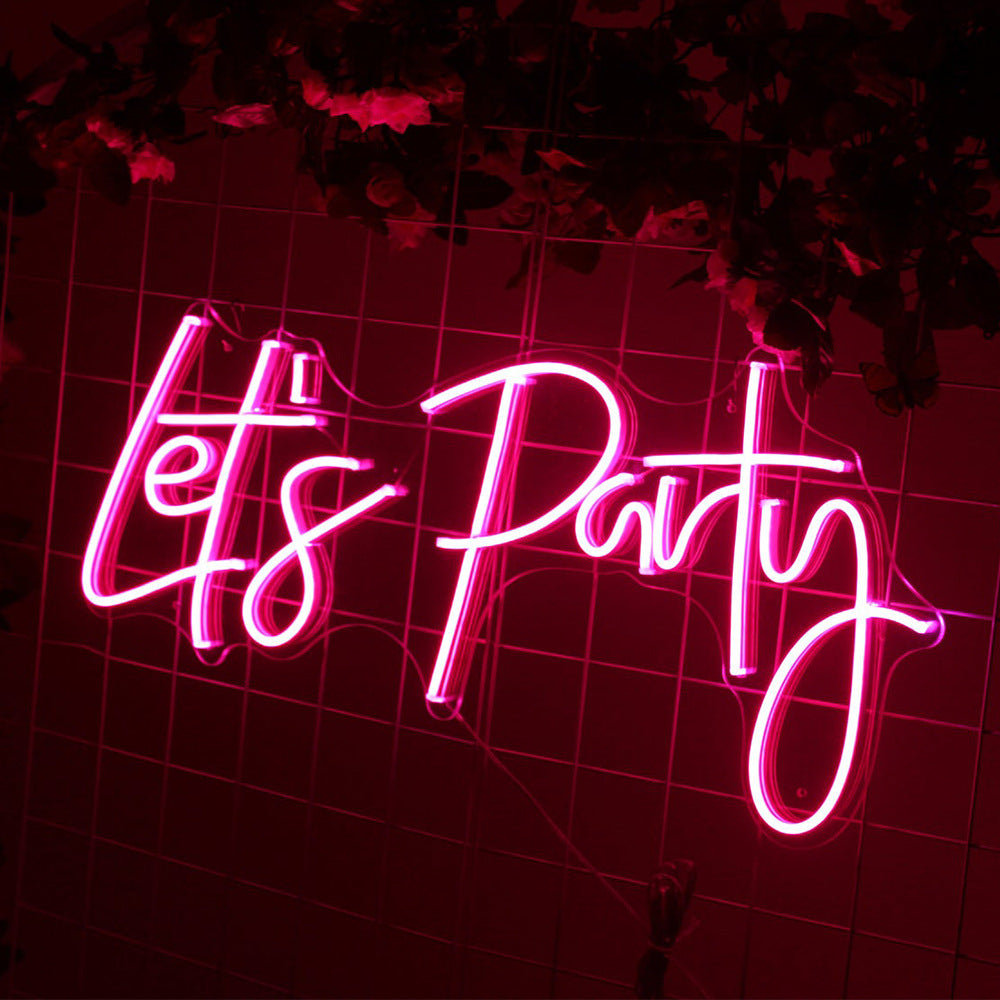 Let's Party Neon Sign