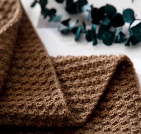 Fringed Knit Blanket