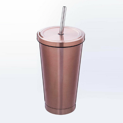 Stainless Steel Tumbler with Straw Lid