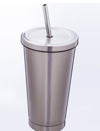 Stainless Steel Tumbler with Straw Lid