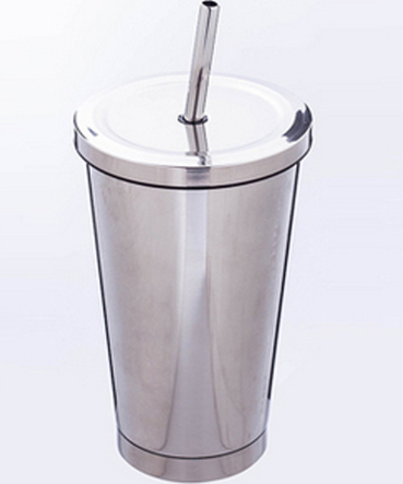 Stainless Steel Tumbler with Straw Lid